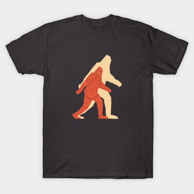 Origami Bigfoot T-Shirt by CuriousCurios